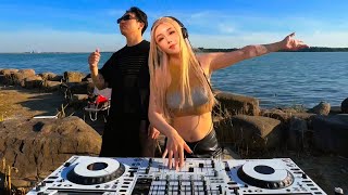 Relaxing Deep House Music Mix 2024  Cafe Lounge Playlist  Lakeside Scenery With Pet Dogs [upl. by Esdras246]