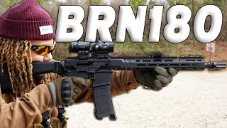 Brownells BRN180 145 First Shots  Way AHEAD of Its Time [upl. by Suoicerpal]