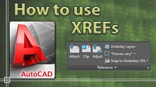 Autocad 2019  XREFs External References [upl. by Columbus732]