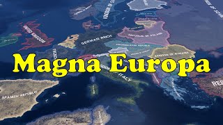 Magna Europa  Expert Ai  Hoi4 Timelapse [upl. by Ellswerth]