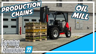 FS22 How To Use Production Chains  Oil Mill  Farming Simulator 22 [upl. by Berne]