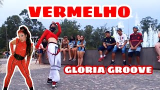 Vermelho  Gloria Groove  Coreografia Oficial Dance Cover em público [upl. by Anaujik]