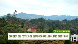 Decisión del Consejo de Estado sobre los olores ofensivos en el oriente [upl. by Seniag]