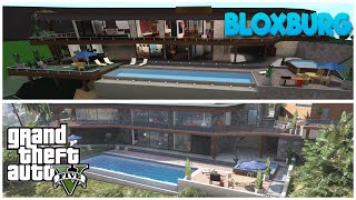 GTA 5 In Bloxburg  Subscriber Tour Roblox [upl. by Glanti]