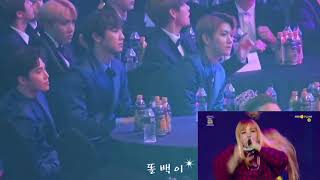 EXO reaction to BLACKPINK Seoul Music Awards 170119 [upl. by Eugenle631]