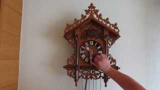 Beha Cuckoo and Quail Wall Clock Huge [upl. by Whang473]