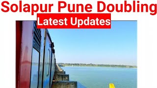 Solapur Pune Line Doubling Latest Updates Washimbe To Bhigwan Line Doubling Electrification [upl. by Lamori]