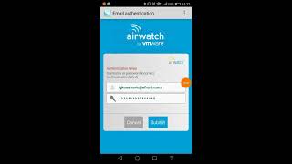 eFront AirWatch MDM Android Enrollment with Inbox [upl. by Irim670]