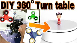 Easy DIY 360° Turning table  Rotating table Making Idea using spinner  Resuing spinner [upl. by Ginnifer]