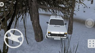 ⚠️Forest Road Niva real car drivinggame with Android Gameplay with realmument car driving🎮 [upl. by Ahsilif]