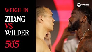 Zhilei Zhang vs Deontay Wilder  WeighIn  🥊 5 vs 5 Queensberry vs Matchroom 🔥 [upl. by Sprung7]