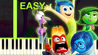 INSIDE OUT THEME  EASY Piano Tutorial [upl. by Jecho93]