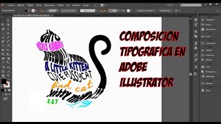 6 Composición Tipografica en Illustrator [upl. by Samtsirhc]