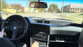 1987 BMW 635CSi Turbo driving video [upl. by Eeruhs473]