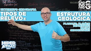 Geografia pro Enem  Tipos Formas e Estrutura do Relevo [upl. by Akilam110]