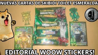 ABRIENDO LAS NUEVAS CARTAS DE SKIBIDI TOILET ESMERALDA WOOW STICKERS 2024 [upl. by Lac]