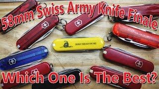 58mm Swiss Army Knife Finale  Which One Is The Best [upl. by Irod]