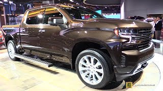 2019 Chevrolet Silverado High Country  Exterior and Interior Walkaround  2018 Detroit Auto Show [upl. by Ayhtin353]