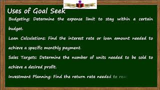 Goal Seek Made Easy Achieve Your Targets in Excel Class 10 Tutorial [upl. by Noitsuj]