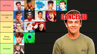 Canceled YouTuber Tier List PART 2 [upl. by Oicapot]