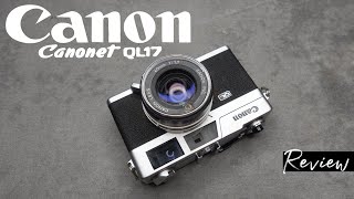 Canon CANONET QL17 📷 REVIEW [upl. by Nnalyrehs]