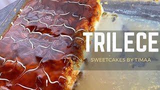 Easy Trileçe  Milchkuchen mit Karamellsoße  Original Albanisches Rezept [upl. by Joellen]