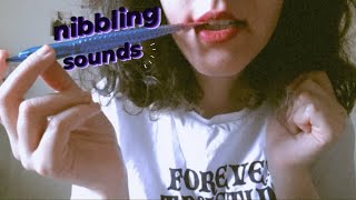 ASMR  nibbling sounds mouth sounds [upl. by Royce412]