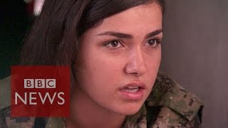 Islamic State are afraid to see women with guns  BBC News [upl. by Mokas979]