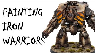 Painting Iron Warriors Tutorial [upl. by Netsew625]