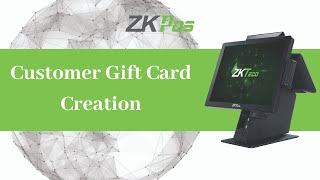 Customer Gift Card Creation in ZKTeco Restaurant POS Software300 [upl. by Lorain]