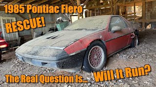 Rescuing a 1985 Pontiac Fiero First Wash amp Start Up After YEARS of Sitting [upl. by Mundford]