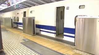 Japanese Bullet Train Shinkansen Automatic Door 新幹線東京駅の自動ドア [upl. by Prosper]