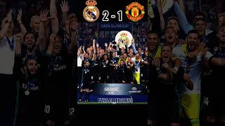 Real Madrid VS Man United 2017 UF Super Cup Final Ronaldo Goal shorts football youtube [upl. by Siekram600]