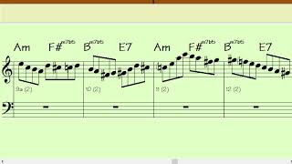 Funk Scales Alto Cm [upl. by Atnohs625]