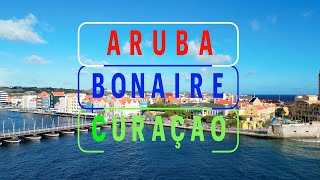 Aruba Bonaire and Curacao ABC Islands  4k Drone View [upl. by Eisserc694]