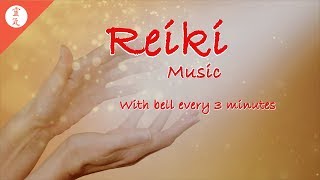 Reiki Music for Pain Relief Healing Music With Bell Every 3 Minutes Meditation Music [upl. by Joachim444]