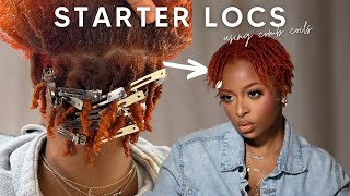 Getting starter locs done by a loctitian comb coil method [upl. by Ahearn]