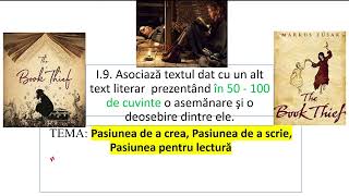 Tema pasiunii de a citi “Hoțul de cărți” de Zusak vs ”Cuvânt” de Arghezi Evaluare 9 Asociați texte [upl. by Uria]