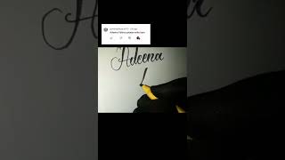 Adeena FatimaSubscribe for morecomment if you liked itexplore shortvideo calligraphy [upl. by Ttevi]