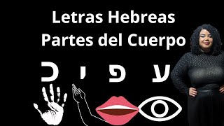 Letras hebreas Partes del Cuerpo [upl. by Eldwon]