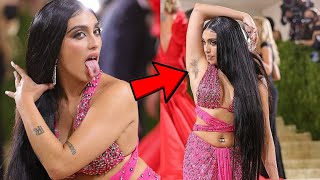 Madonna Daughter Lourdes Leon Shows Off Her Armpit Hair At Met Gala 2021 Red Carpet [upl. by Ahsait]