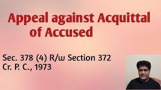 legalone crpc law Appeal against acquittal of accused [upl. by Airemahs]