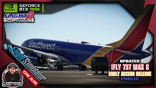 MSFS 🔴Live🔴 IFLY 737 MAX 8 Public EA Release  SWAVA OPS  KPDX✈️KLAS✈️KBUR [upl. by Keever]