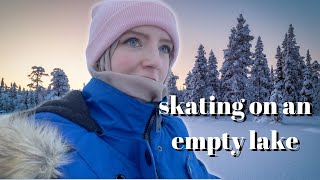 I Went Ice Skating on an Empty Canadian Lake  Weekly Vlog [upl. by Friedly825]