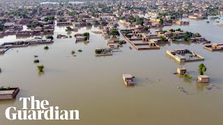 Pakistan floods drone footage shows scale of destruction [upl. by Marielle911]