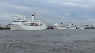 PHOENIX Flottentreffen in Bremerhaven 4fach Auslaufen am 31072016 [upl. by Irtemed]