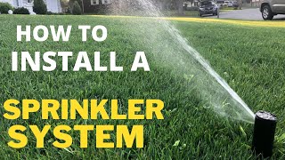 How To Install a Sprinkler System under 400 [upl. by Ileek]