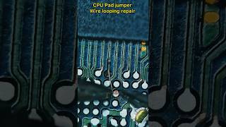 CPU Pad Jumper Wire loop repairing 🙏👉👌🏽phonerepair mobilephonerepair repair fix tuscantech [upl. by Osman306]