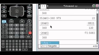 MA Principal Coterminal Angles with TINspire [upl. by Ial401]