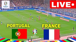 🔴 Portugal vs France LIVE  UEFA EURO 2024  Match Live Now [upl. by Parke]